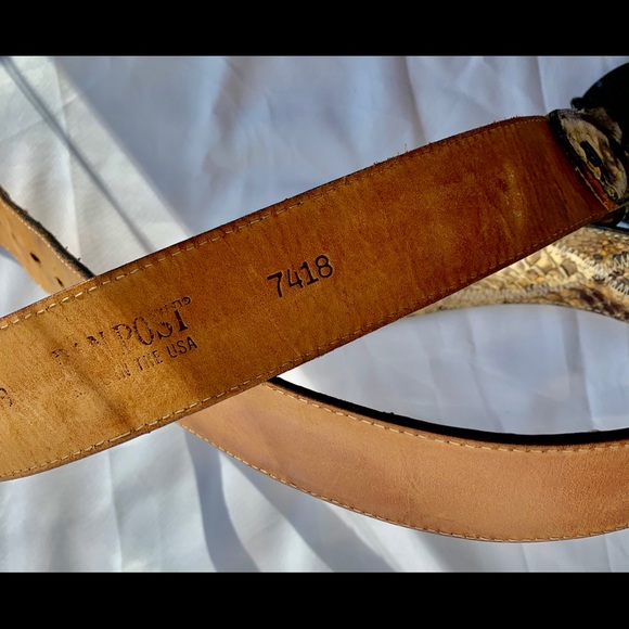 Python leather belt - Picture 11 of 16